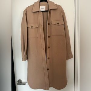 Aritzia Ganna long shirt jacket